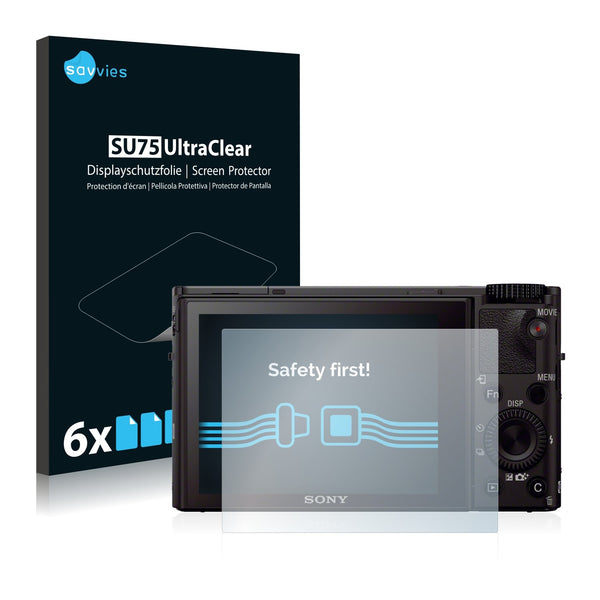 6x Savvies SU75 Screen Protector for Sony Cyber-Shot DSC-RX100 III