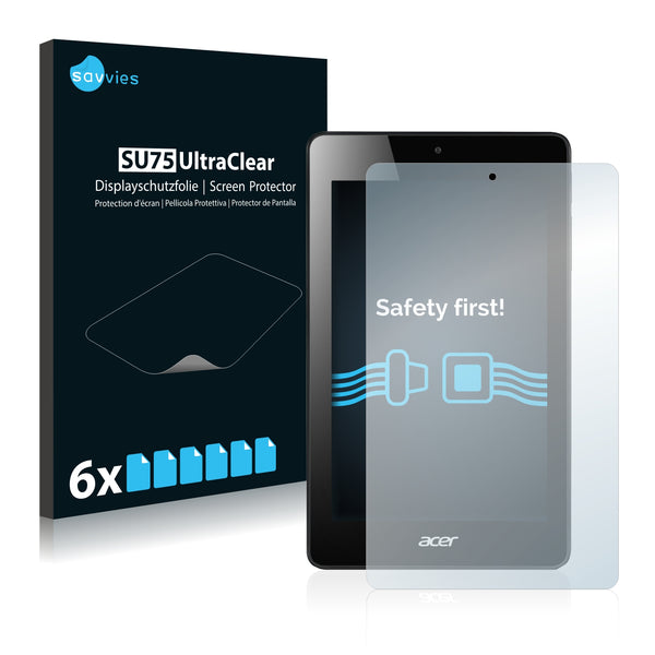 6x Savvies SU75 Screen Protector for Acer Iconia One 7 B1-730