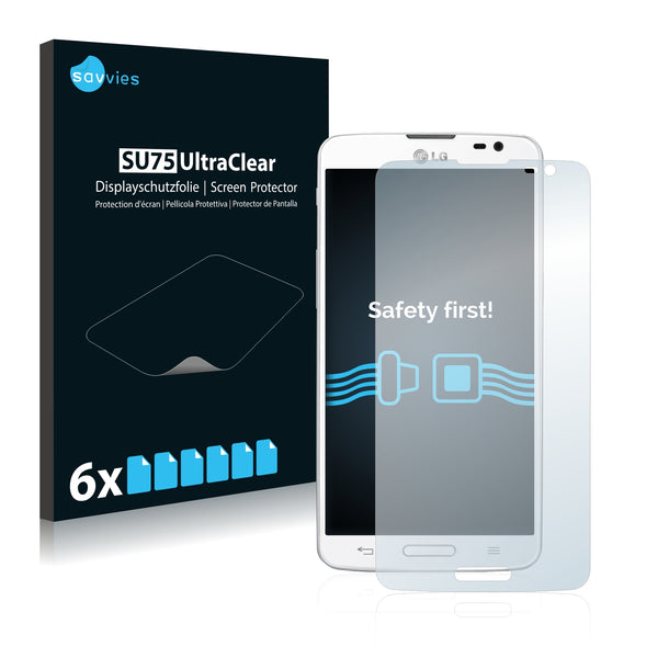 6x Savvies SU75 Screen Protector for LG G Pro Lite D682