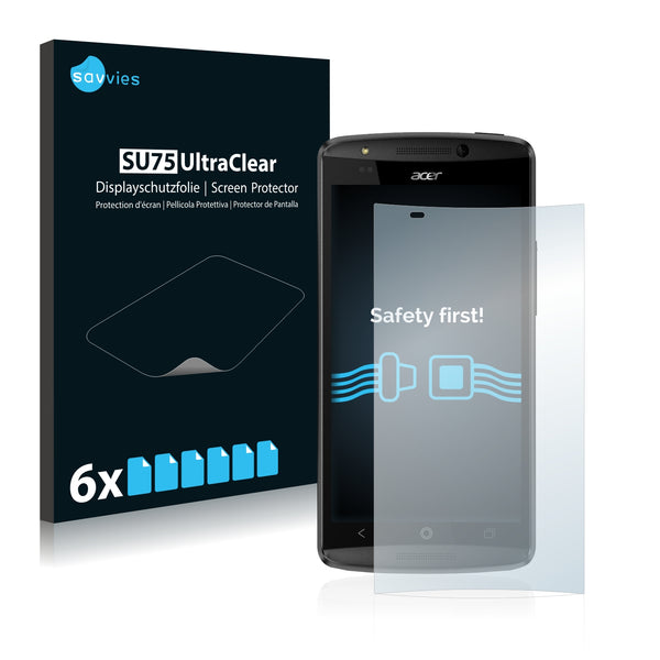 6x Savvies SU75 Screen Protector for Acer Liquid E700