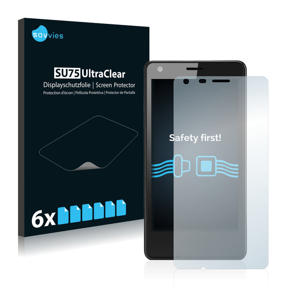 6x Savvies SU75 Screen Protector for Cubot S108