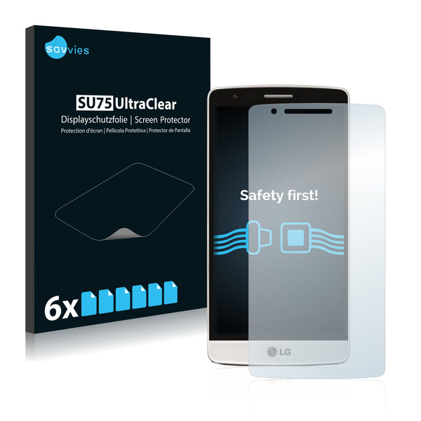 6x Savvies SU75 Screen Protector for LG G3 S D725