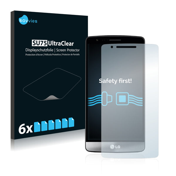 6x Savvies SU75 Screen Protector for LG G3 S D722