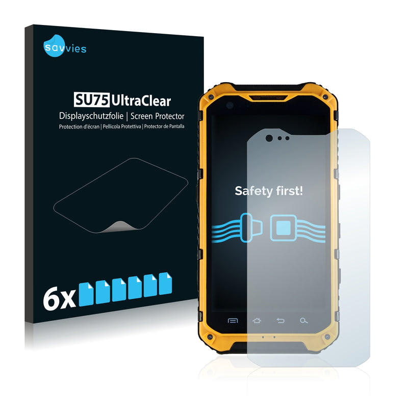 6x Savvies SU75 Screen Protector for Land Rover A9 IP68