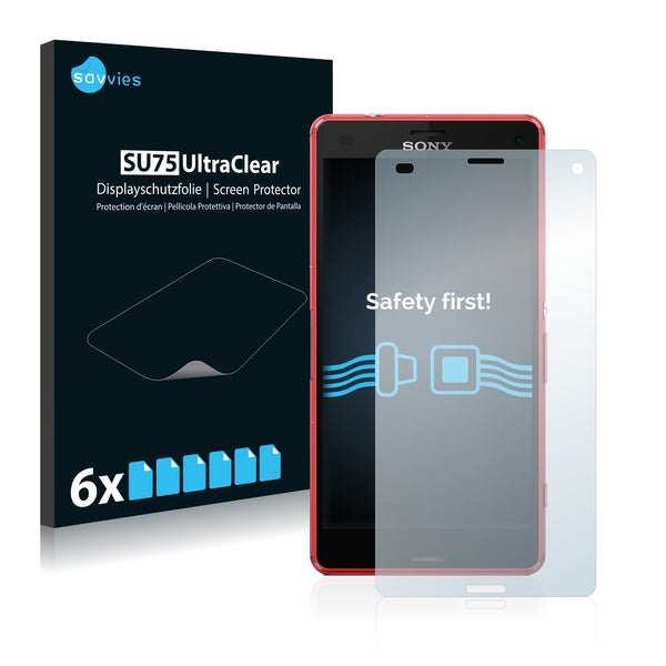 6x Savvies SU75 Screen Protector for Sony Xperia Z3 Compact D5833
