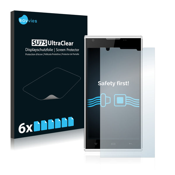6x Savvies SU75 Screen Protector for Cubot P7