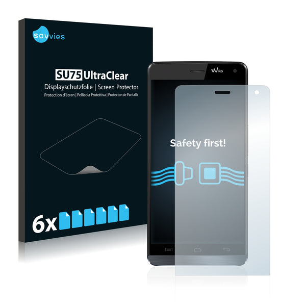 6x Savvies SU75 Screen Protector for Wiko Getaway