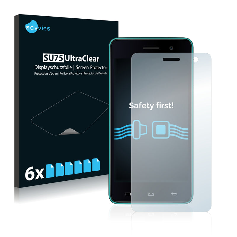 6x Savvies SU75 Screen Protector for Micromax Unite 2 A106