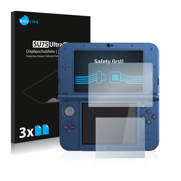 6x Savvies SU75 Screen Protector for Nintendo New 3DS XL