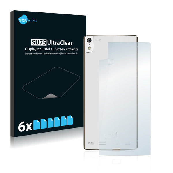 6x Savvies SU75 Screen Protector for Allview X2 Soul (Back)