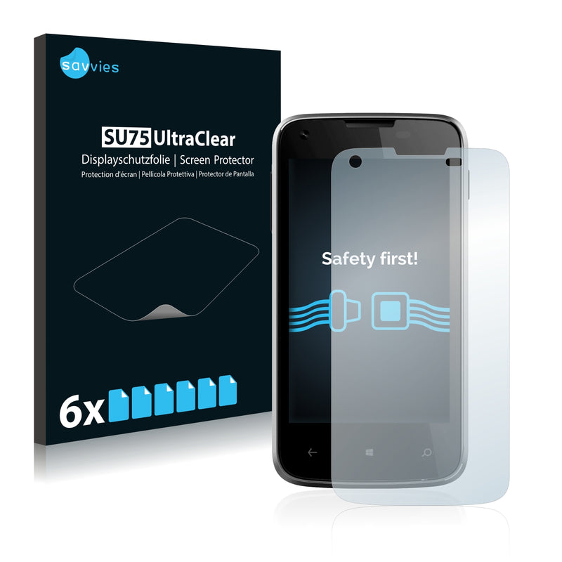 6x Savvies SU75 Screen Protector for Kazam Thunder 340W