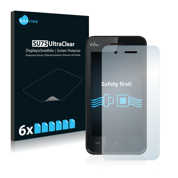 6x Savvies SU75 Screen Protector for Wiko Sunset