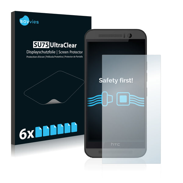 6x Savvies SU75 Screen Protector for HTC One M9
