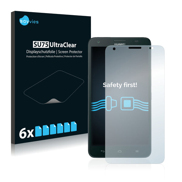 6x Savvies SU75 Screen Protector for Huawei Ascend G750