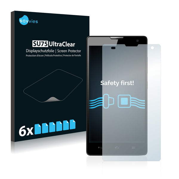 6x Savvies SU75 Screen Protector for Honor 3C