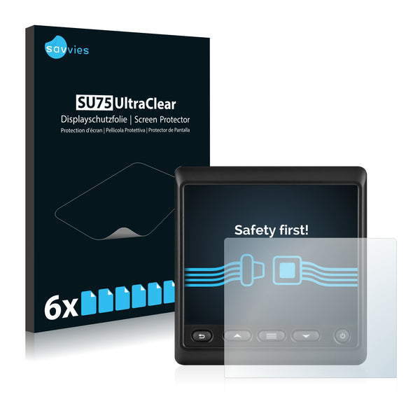 6x Savvies SU75 Screen Protector for Garmin GNX 21