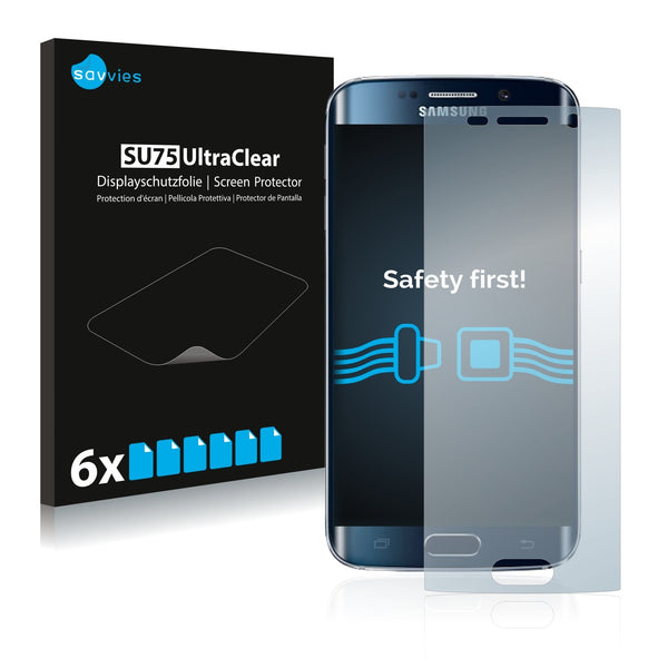 6x Savvies SU75 Screen Protector for Samsung Galaxy S6 Edge