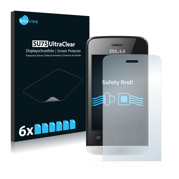 6x Savvies SU75 Screen Protector for BLU Neo 3.5 S310L