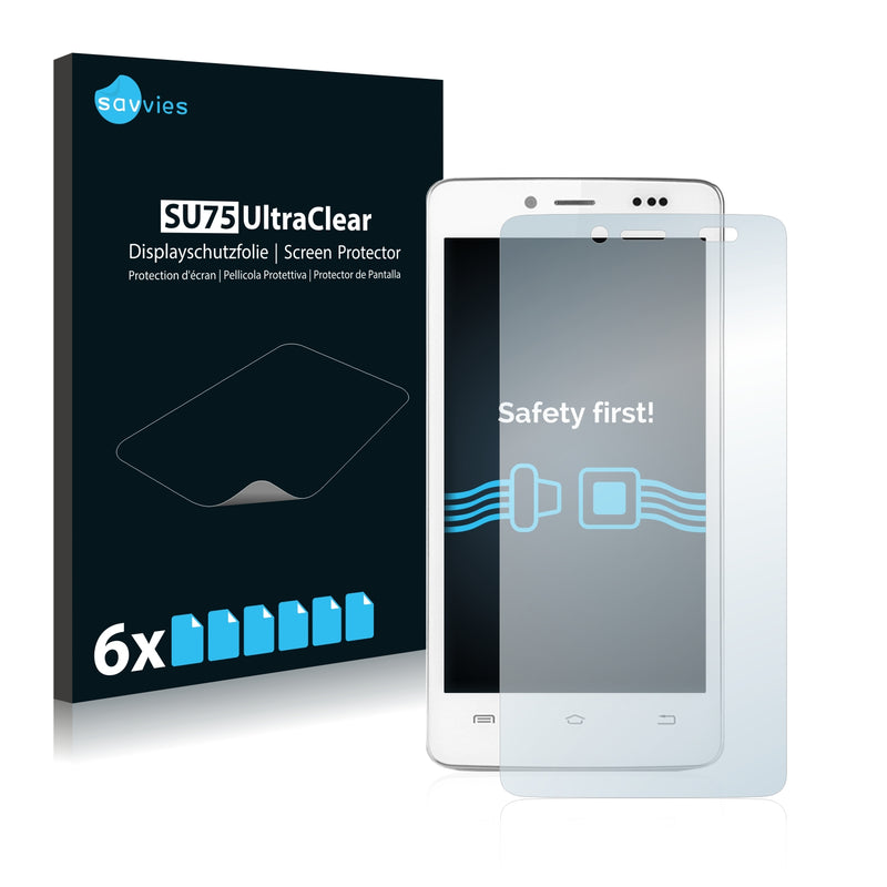 6x Savvies SU75 Screen Protector for Cubot P10