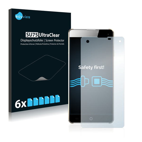 6x Savvies SU75 Screen Protector for Elephone G7