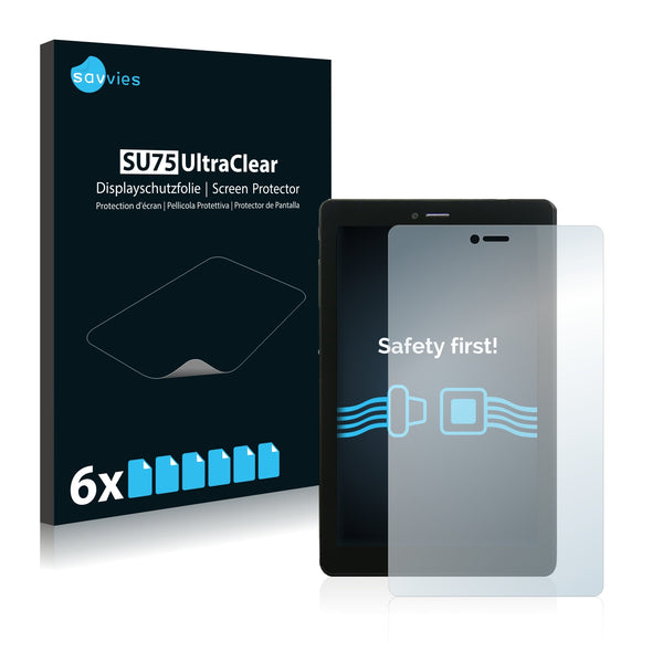 6x Savvies SU75 Screen Protector for Mediacom PhonePad G702 M-PPG702