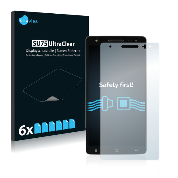 6x Savvies SU75 Screen Protector for Medion Life X6001 (MD 98976)