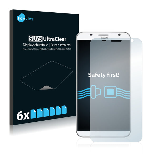 6x Savvies SU75 Screen Protector for Huawei GX1