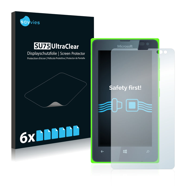 6x Savvies SU75 Screen Protector for Microsoft Lumia 435