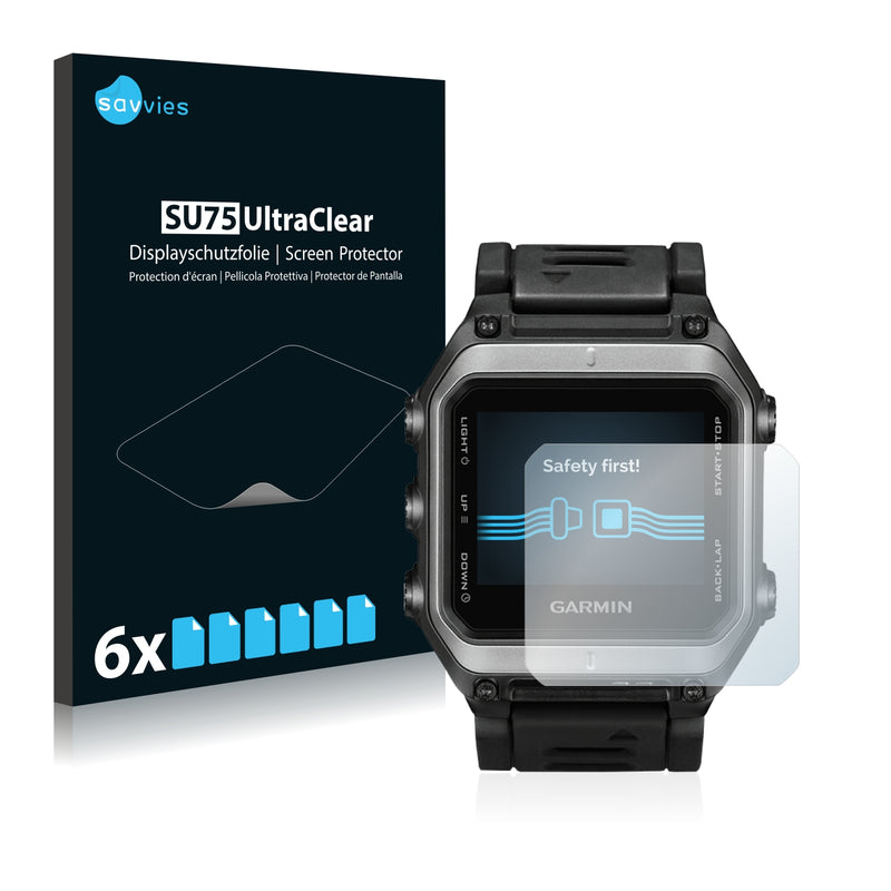 6x Savvies SU75 Screen Protector for Garmin epix