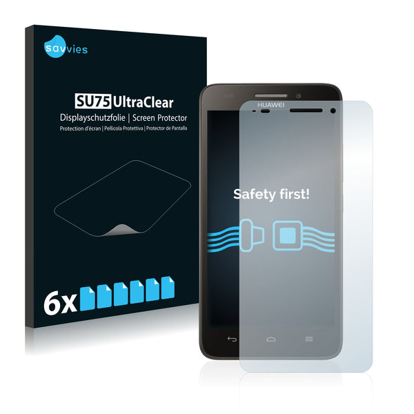 6x Savvies SU75 Screen Protector for Huawei Ascend G620