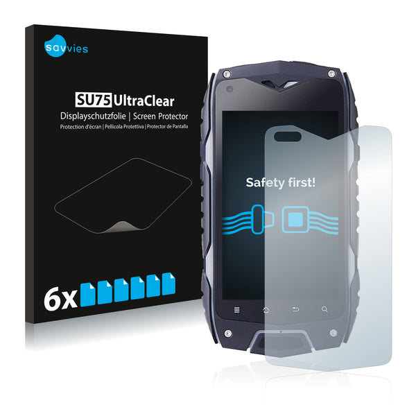 6x Savvies SU75 Screen Protector for Jeep Z6