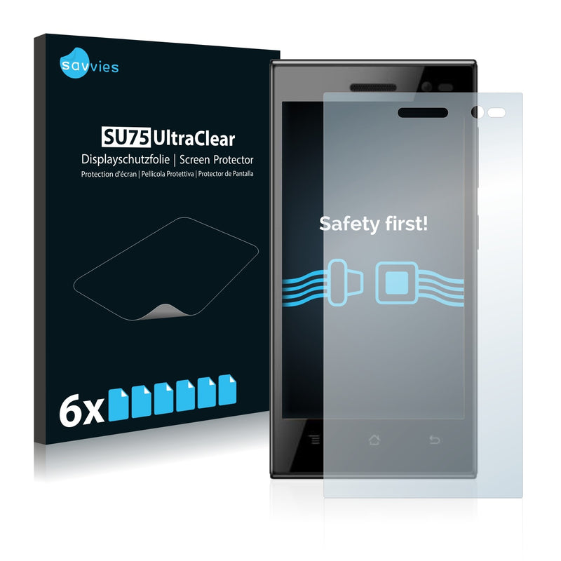 6x Savvies SU75 Screen Protector for Prestigio Muze A3