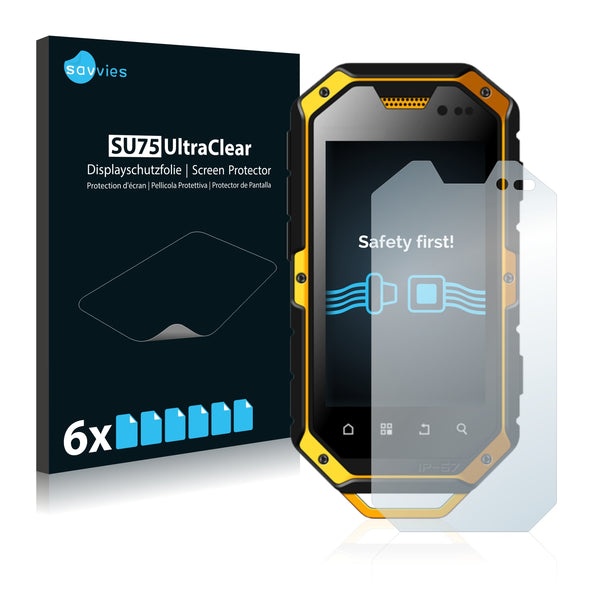 6x Savvies SU75 Screen Protector for Conquest S5