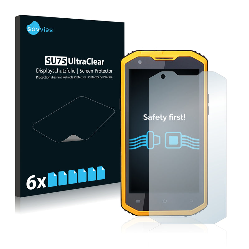 6x Savvies SU75 Screen Protector for iMan i8800