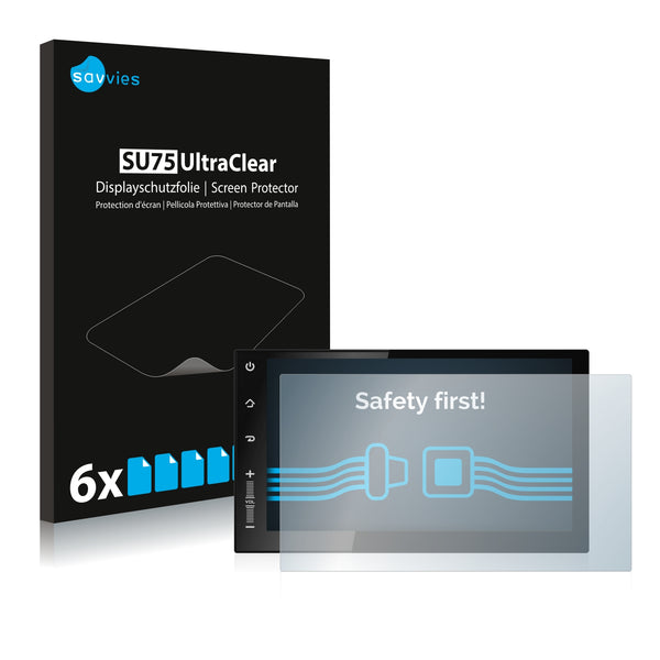 6x Savvies SU75 Screen Protector for Newsmy CarPad 2s NU3001