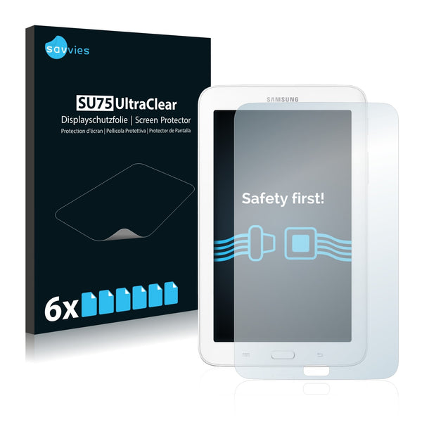 6x Savvies SU75 Screen Protector for Samsung Galaxy Tab 3 (7.0) Lite SM-T113