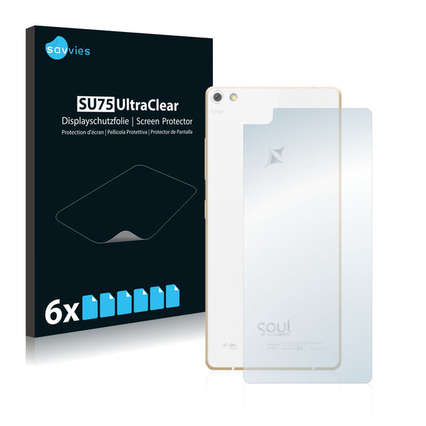 6x Savvies SU75 Screen Protector for Allview X2 Soul Pro (Back)