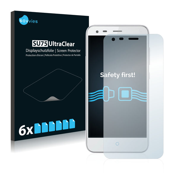 6x Savvies SU75 Screen Protector for ZTE Blade S6 Plus