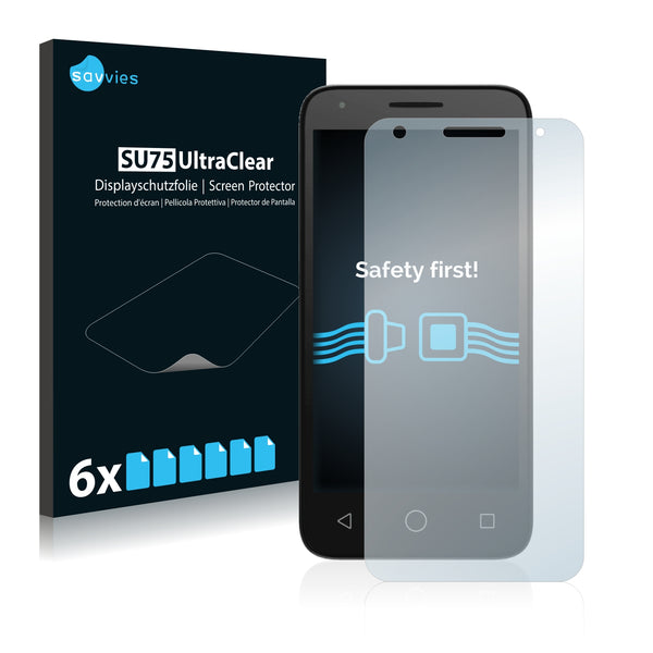 6x Savvies SU75 Screen Protector for Alcatel Pixi 3 (4.5)