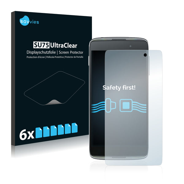 6x Savvies SU75 Screen Protector for Alcatel One Touch Idol 3 (4.7)