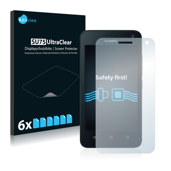 6x Savvies SU75 Screen Protector for Huawei Y3 2015