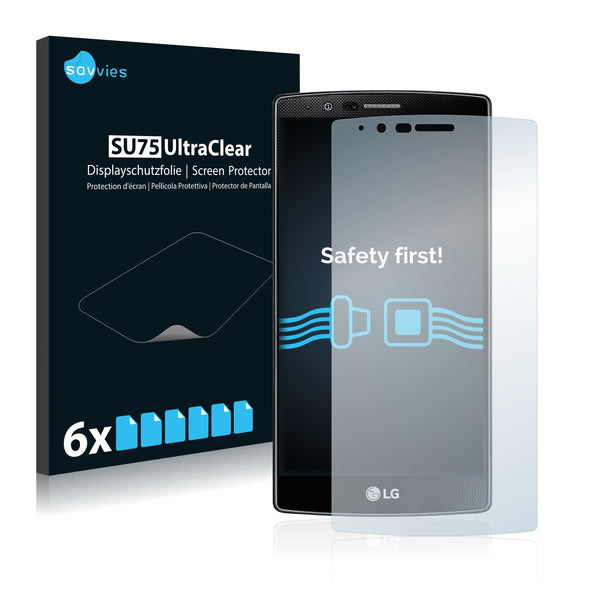 6x Savvies SU75 Screen Protector for LG G4