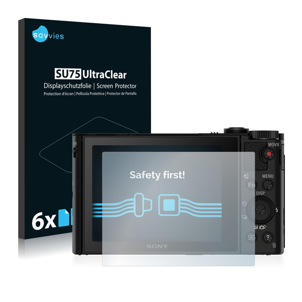 6x Savvies SU75 Screen Protector for Sony Cyber-Shot DSC-HX90V