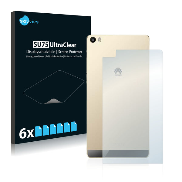 6x Savvies SU75 Screen Protector for Huawei P8 Max (Back)