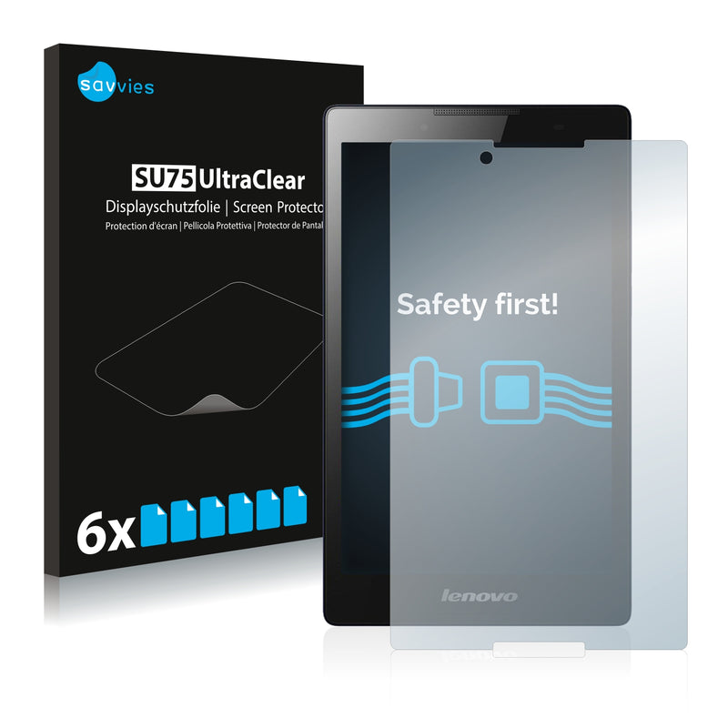 6x Savvies SU75 Screen Protector for Lenovo Tab 2 A8