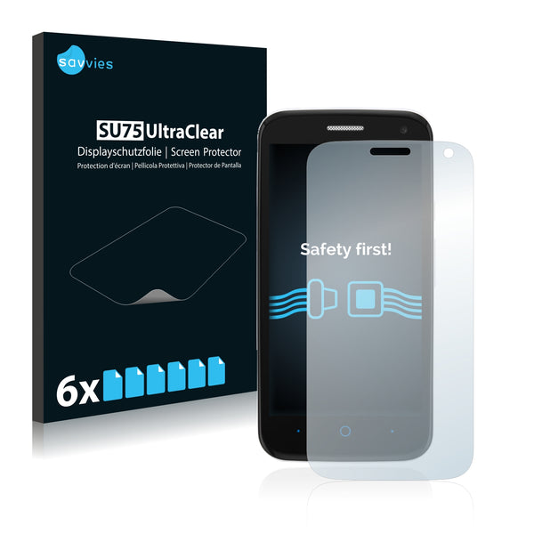 6x Savvies SU75 Screen Protector for ZTE Blade A430