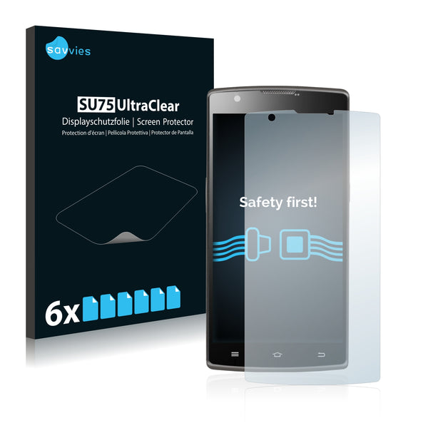 6x Savvies SU75 Screen Protector for GoClever Quantum 550