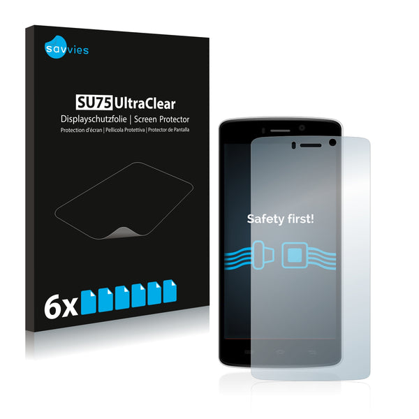 6x Savvies SU75 Screen Protector for Mijue T600