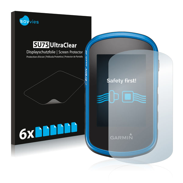 6x Savvies SU75 Screen Protector for Garmin eTrex Touch 25