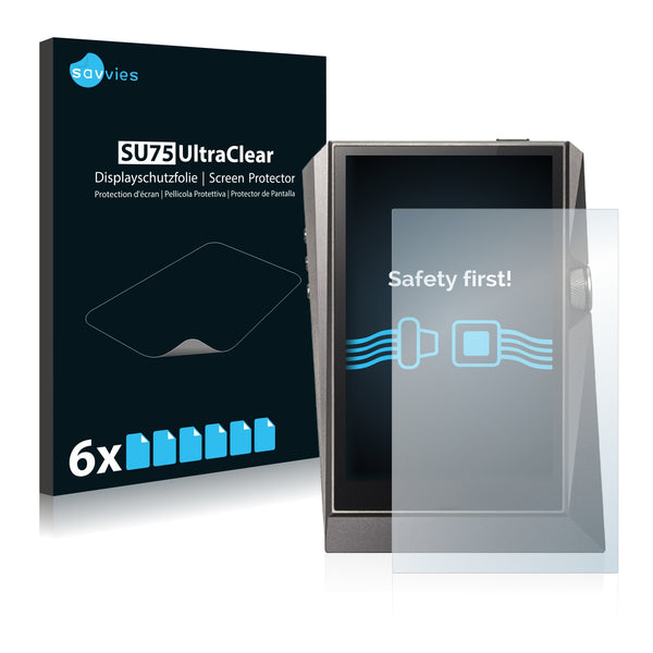 6x Savvies SU75 Screen Protector for Astell&Kern AK380
